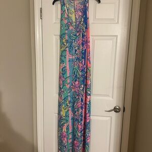 Lilly Pulitzer Vibrant Floral Maxi Dress